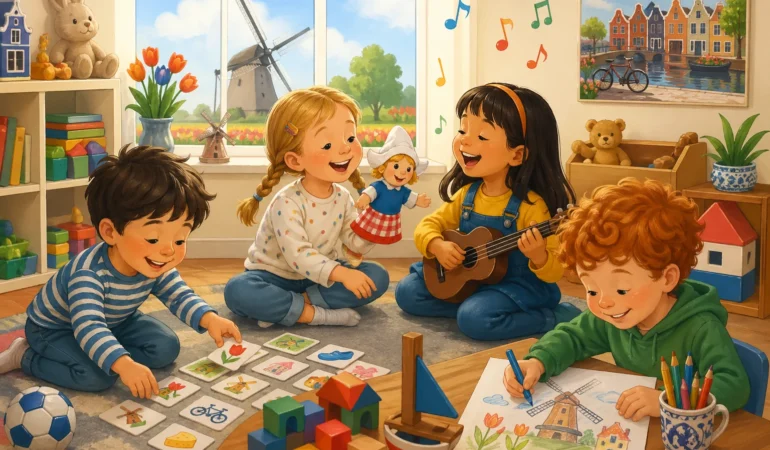 How Kids Can Learn Dutch Through Play (Ages 5–8)